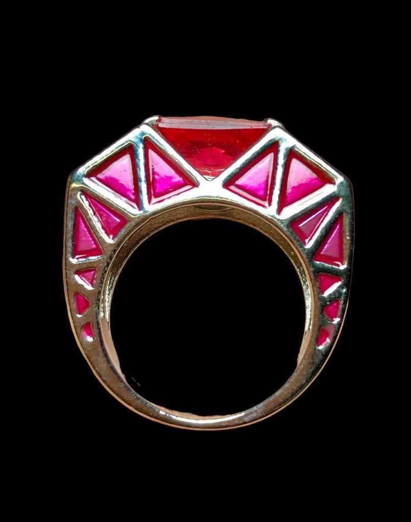 Fashion Cubic Redish Zirconia Ring for Women (1 of 2)