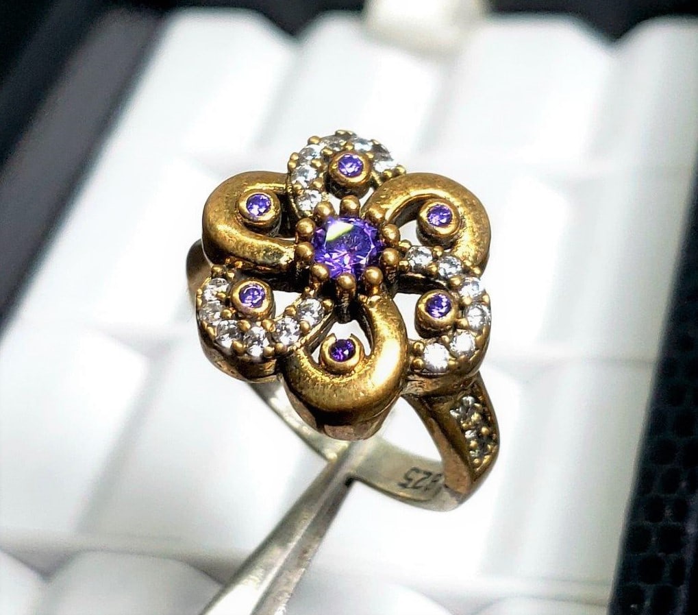 Turkish Handmade Flower Ring: Turkish Handmade Flower Ring, Gift for women FREE SHIPPING Shipping rates are determined by Parcel weight and destination.