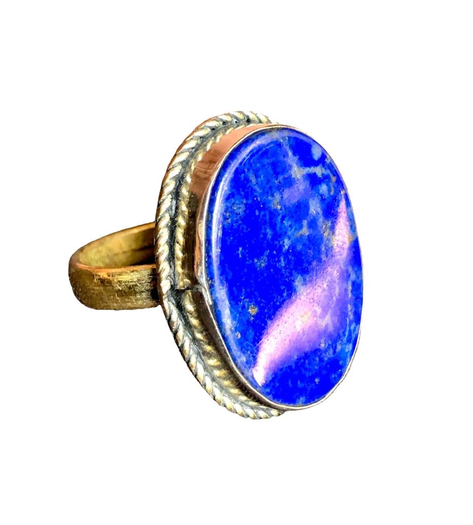 Blue Lapis Lazuli Ring, Ottoman Style Ring (1 of 3)