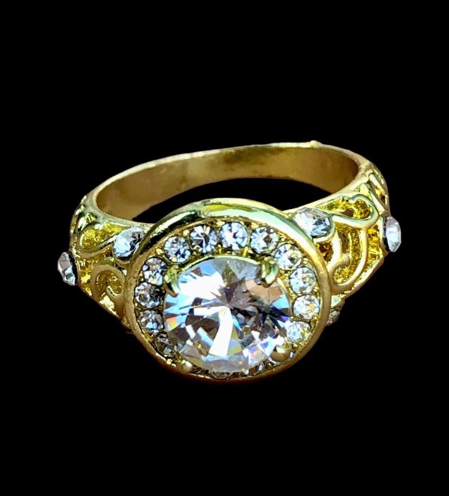 Solid Gold Plated Copper Ring, Meditation Ring - 3