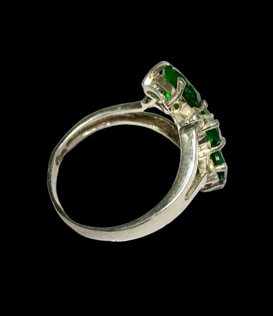 Tsavorite Garnet Wedding Ring - 3
