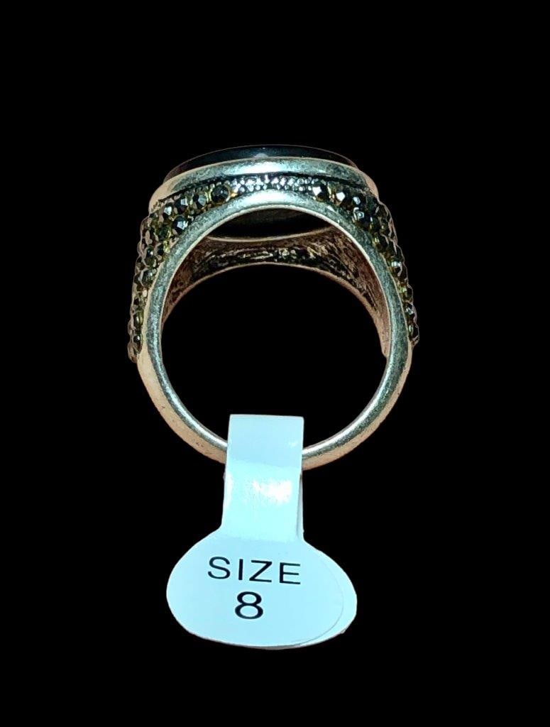 Agate Solitaire Copper Ring - 3