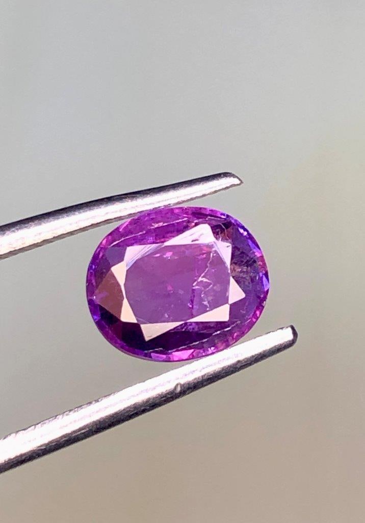 1.20 Carats Natural Purplish Ruby Gemstone - 7X6X4 mm (1 of 3)