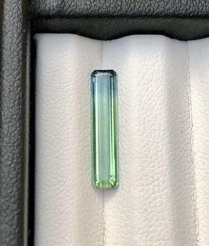 0.75 Crts Tri Colour Tourmaline Gemstone - 15X3X2 mm: 0.75 Crts Tri Colour Tourmaline Gemstone - 15X3X2 mm FREE SHIPPING: