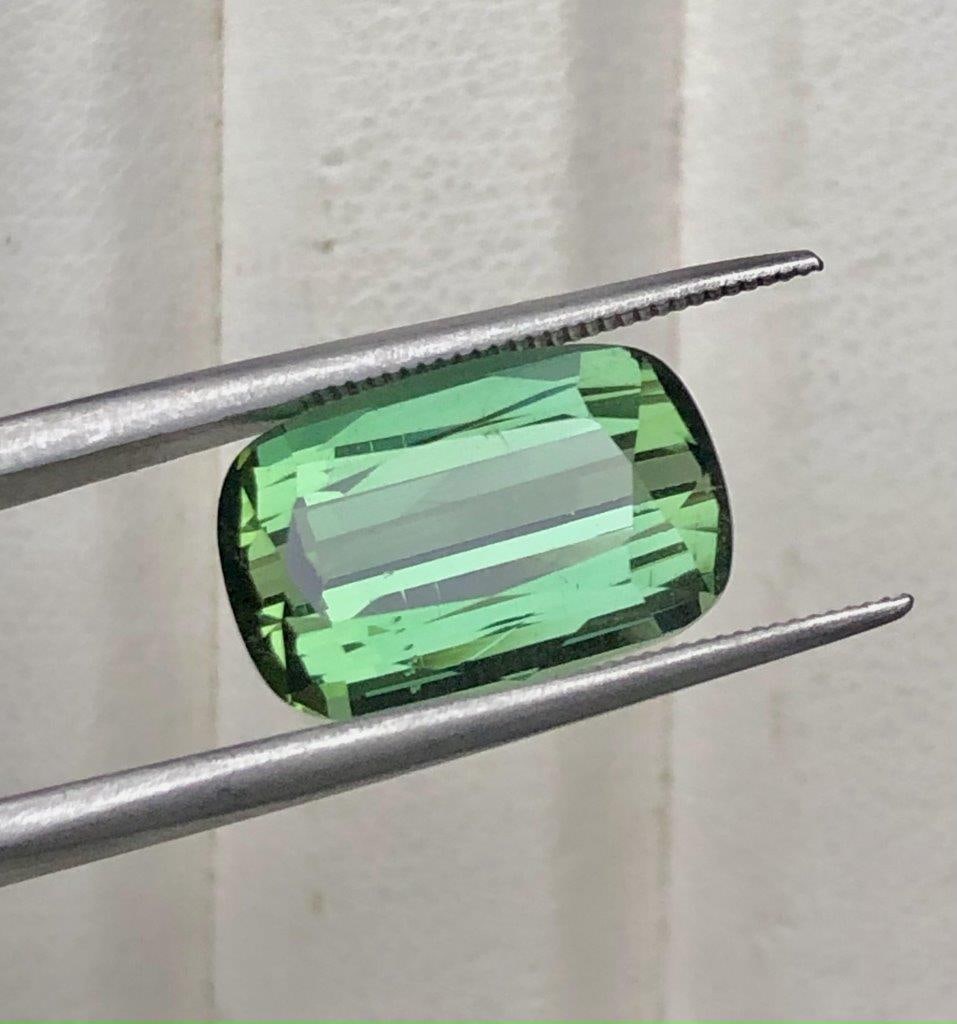 7.05 Carats Natural Green Tourmaline From Afghanistan - 14X9X7 mm (1 of 5)