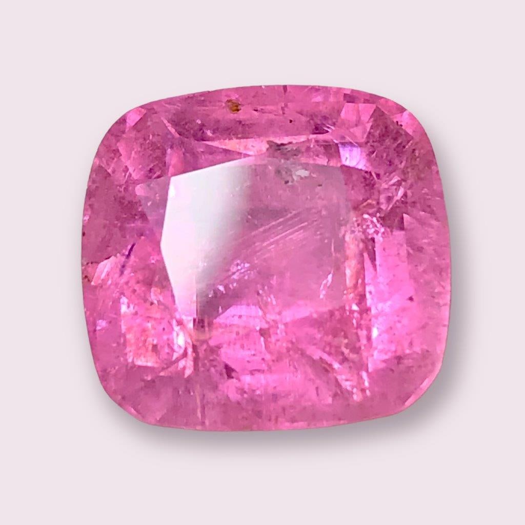 8 Carats Pink Tourmaline With Natural Fire - 12X12X8 mm (1 of 5)