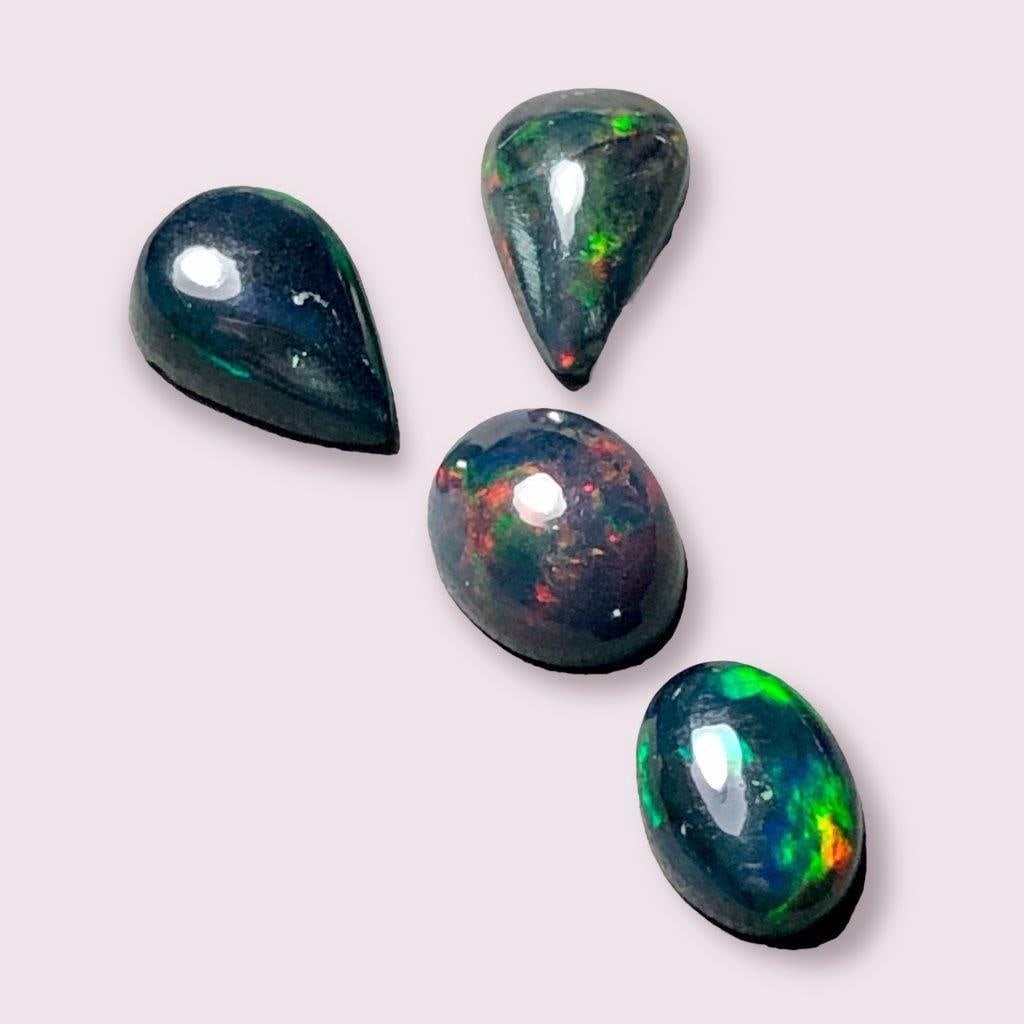 6.40 Carats Black Fire Opal For Jewelry (1 of 5)
