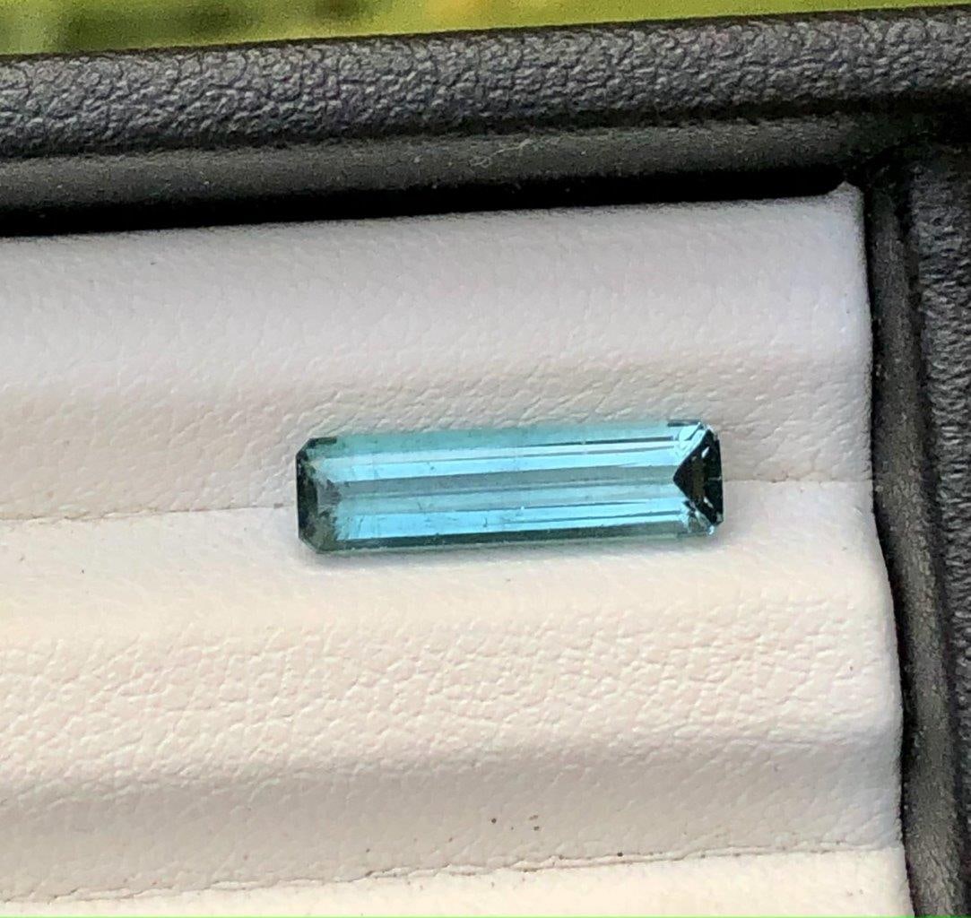 2.15 Carats Natural Blue Tourmaline Gemstone - 15X4X4 mm (1 of 4)