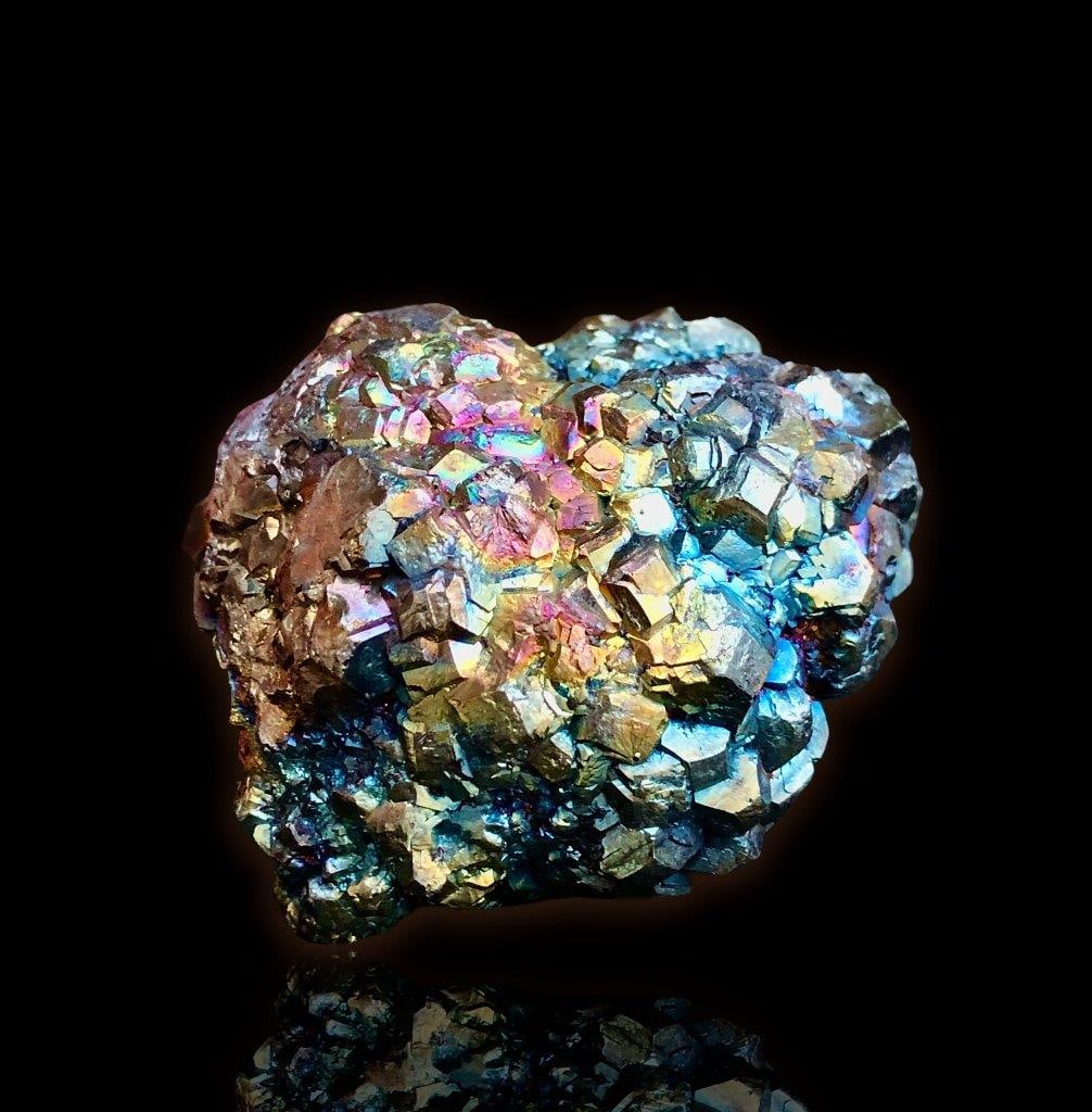 222 Grams Colorful Pyrite cluster With Rainbow Inclusion - 55X50X39 mm (1 of 4)