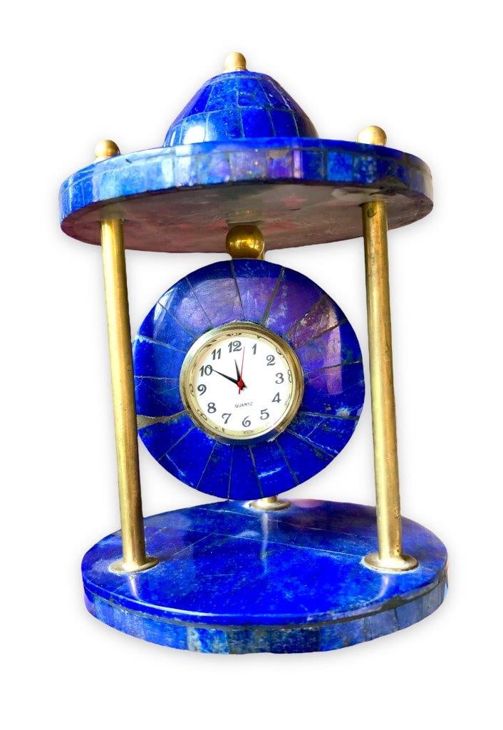 AAA Quality Lapis Table Clock - 700 Grams: AAA Quality Lapis Table Clock - 700 GramsShipping Rate: FREE SHIPPING .shipping rates are determined by Parcel weight and destination.Combined shipping: We offer combine shipping on multiple items pur