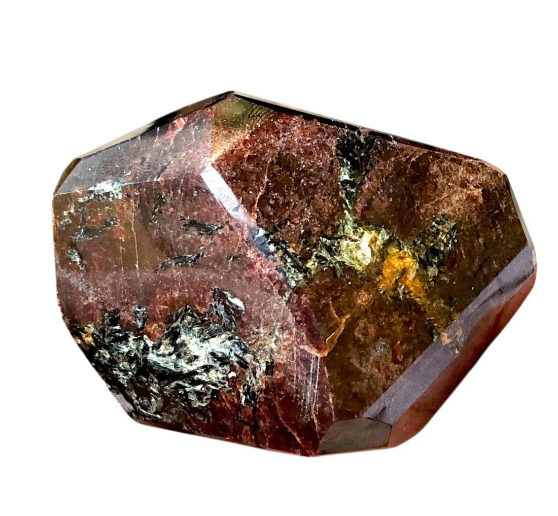 270 Grams Hessonite Garnet Crystal Specimen - 65X45X41 mm (1 of 3)