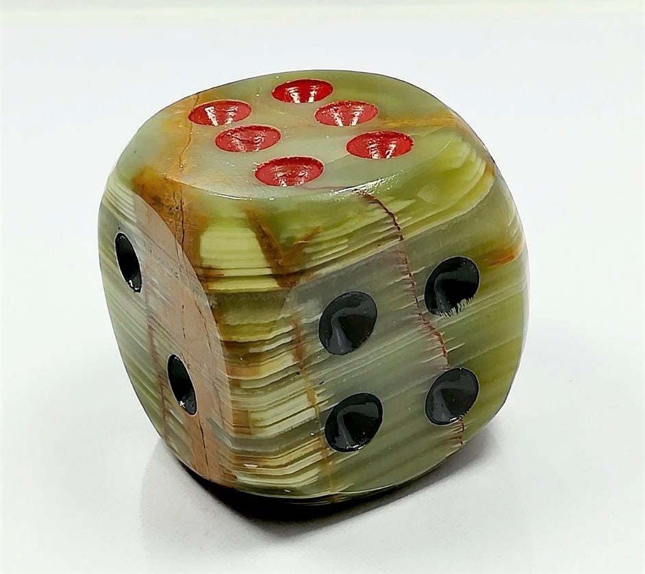 Onyx Healing Dice - 152.0 Grams: Onyx Healing Dice - 39X39.5X39.5 - 152.0 Grams Shipping: $23.00. Shipping rates are determined by Parcel weight and destination.