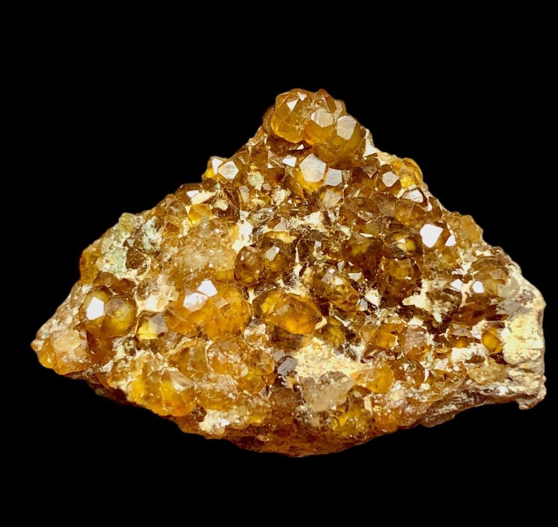 10.91 Terminated Hessonite Garnet Crystals Cluster Mineral Specimen - 33X23X10 mm (1 of 2)