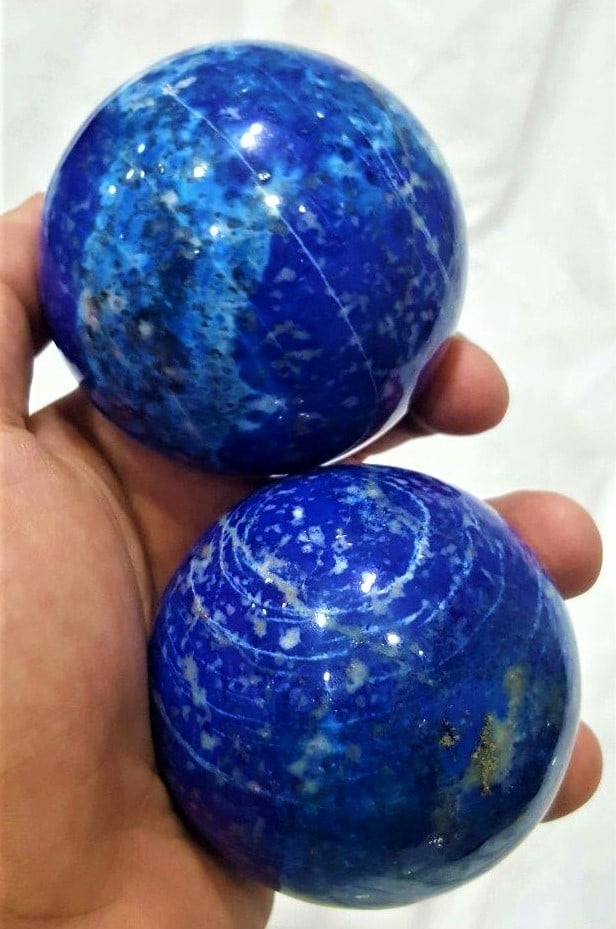 Lapis Lazuli Paired Spheres - 770 grams: Lapis Lazuli Paired Spheres - 770 gramsShipping Rate: $65.00 .shipping rates are determined by Parcel weight and destination.Combined shipping: We offer combine shipping on multiple items purchased to