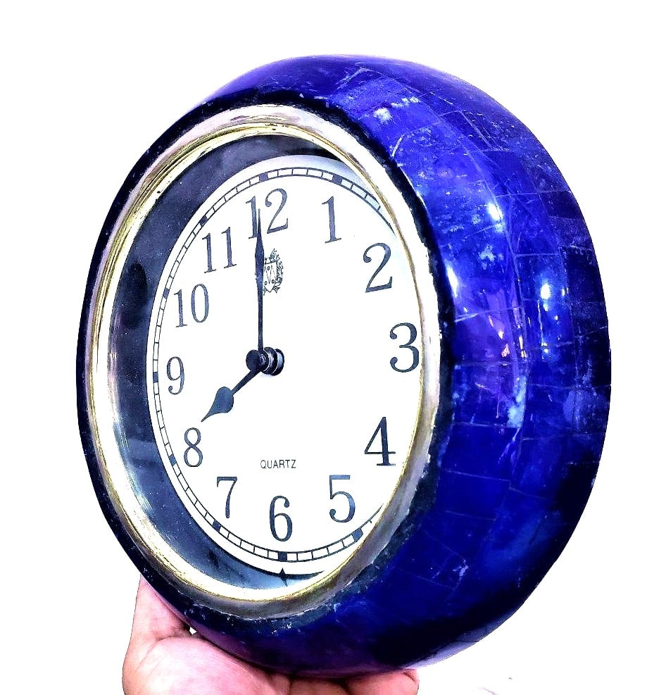 Royal Blue Lapis Healing CloCk: Royal Blue Lapis Healing CloCkshipping rates are determined by Parcel weight and destination.Combined shipping: We offer combine shipping on multiple items purchased to reduce shipping cost.