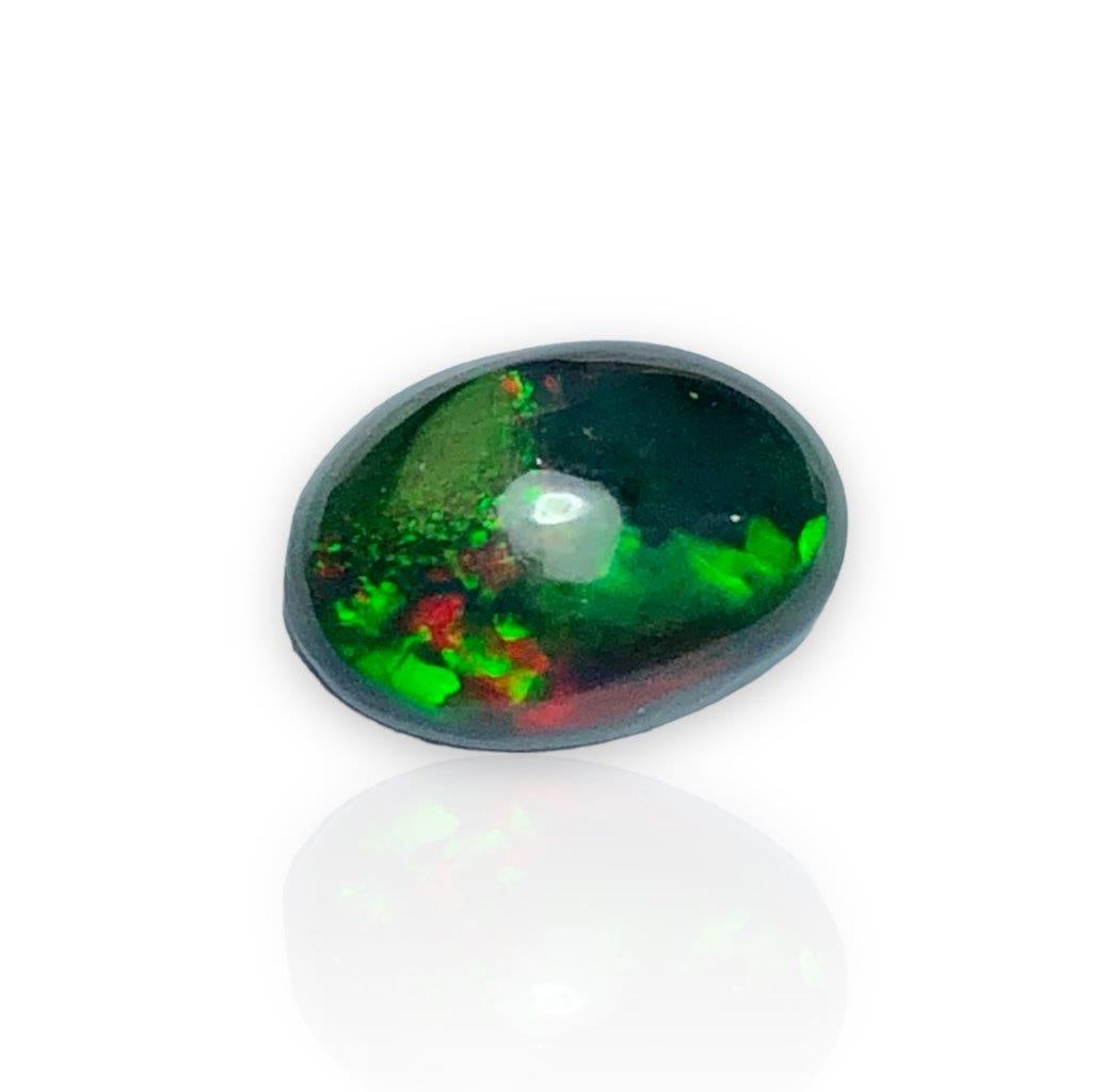 1.40 Carats Black Opal With Fire - 7X7X4 mm (1 of 4)