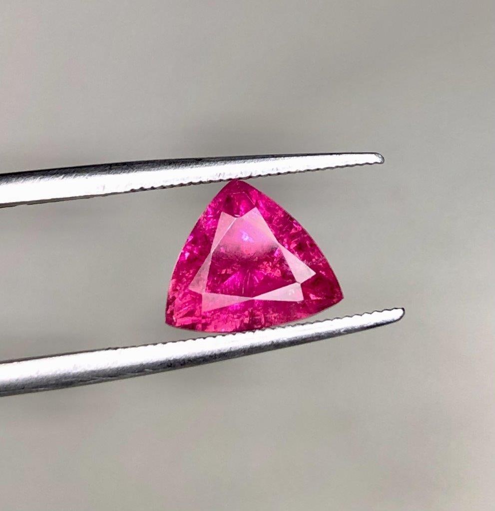2.35 Carats Natural Rubelite Tourmaline Gemstone - 9X8X7 mm (1 of 5)