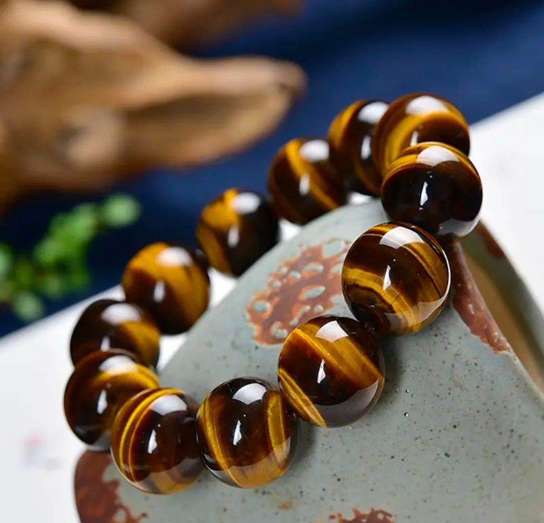 Best Quality Natural Tiger Eye Stretchable Bracelet (1 of 3)