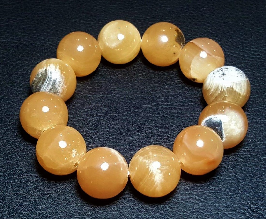 Honey Calcite Stretch Bracelet: Honey Calcite Stretch Bracelet Spiritual Healing, Mens Bracelet Women Bracelet Shipping: $23.00. Shipping rates are determined by Parcel weight and destination.