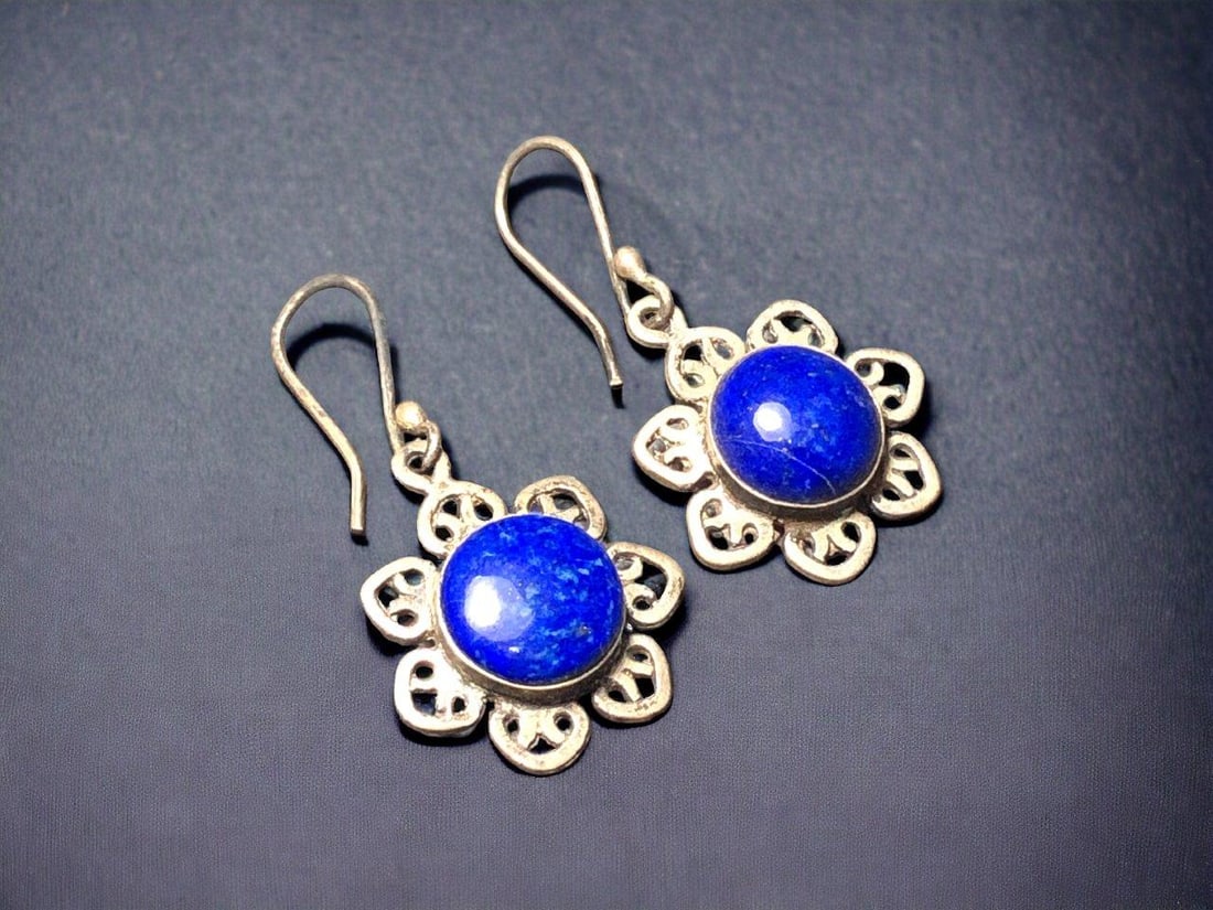 Top Quality Lapis Lazuli Earrings Women Jewelry (1 of 3)