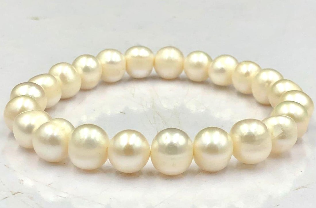 Natural Pearl Beaded Bracelet (1 of 2)