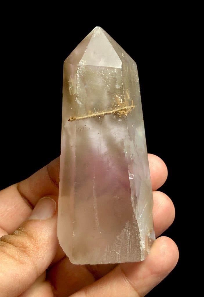 Natural Fluorite Tower 320g – Polished Crystal for Home Décor: Enhance your space with this natural fluorite crystal polished into a stunning tower, weighing 320 grams. Known for its vibrant colors, natural banding, and clarity, fluorite is prized by collectors,