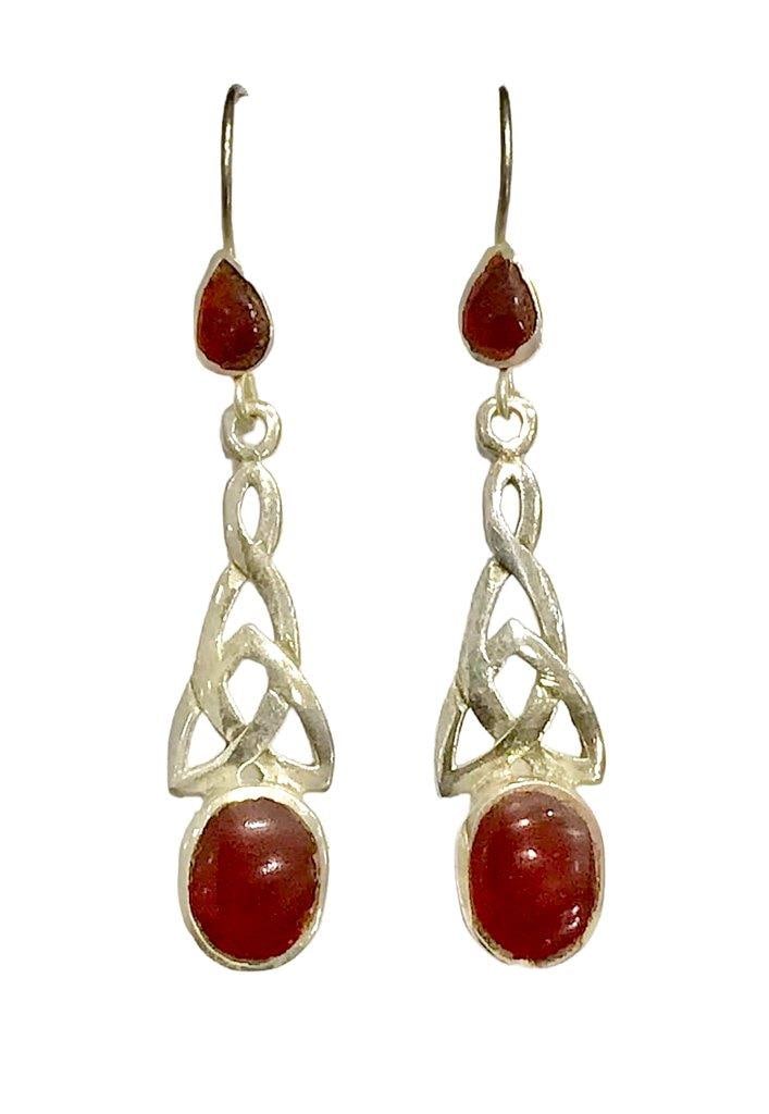 Agate Earrings in Silver (1 of 1)