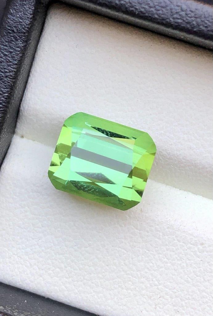 7.15 Carats Natural Mint Green Flawless Tourmaline Gemstone - 11X9X8 mm: 7.15 Carats Natural Mint Green Flawless Tourmaline Gemstone - 11X9X8 mm Choose design of your own and we will make it for youWe accept custom order in Sterling Silver, Gold and Platinum in WholeSale P