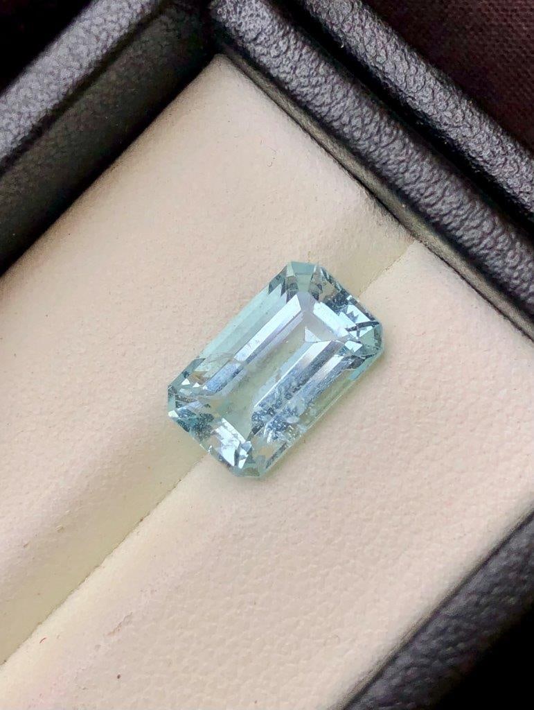 4.15 Carats Natural Deep Blue Aquamarine Gemstone - 13X8X6 mm: 4.15 Carats Natural Deep Blue Aquamarine Gemstone - 13X8X6 mm Choose design of your own and we will make it for youWe accept custom order in Sterling Silver, Gold and Platinum in WholeSale PriceColore