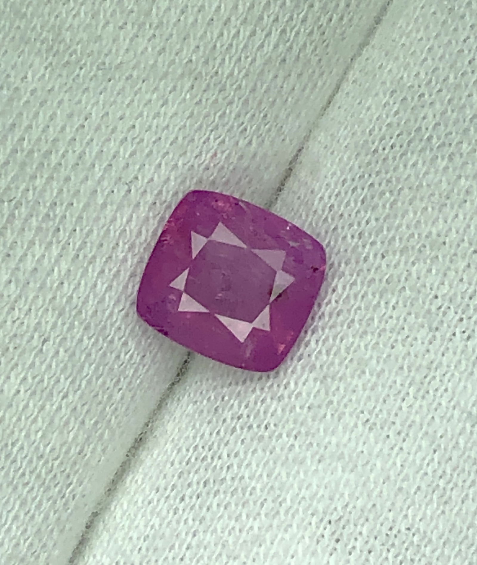 2 Carats Deep Pink Natural Pink Sapphire Gemstone - 7X7X4 mm: 2 Carats Deep Pink Natural Pink Sapphire Gemstone - 7X7X4 mm Choose design of your own and we will make it for youWe accept custom order in Sterling Silver, Gold and Platinum in WholeSale PriceColored