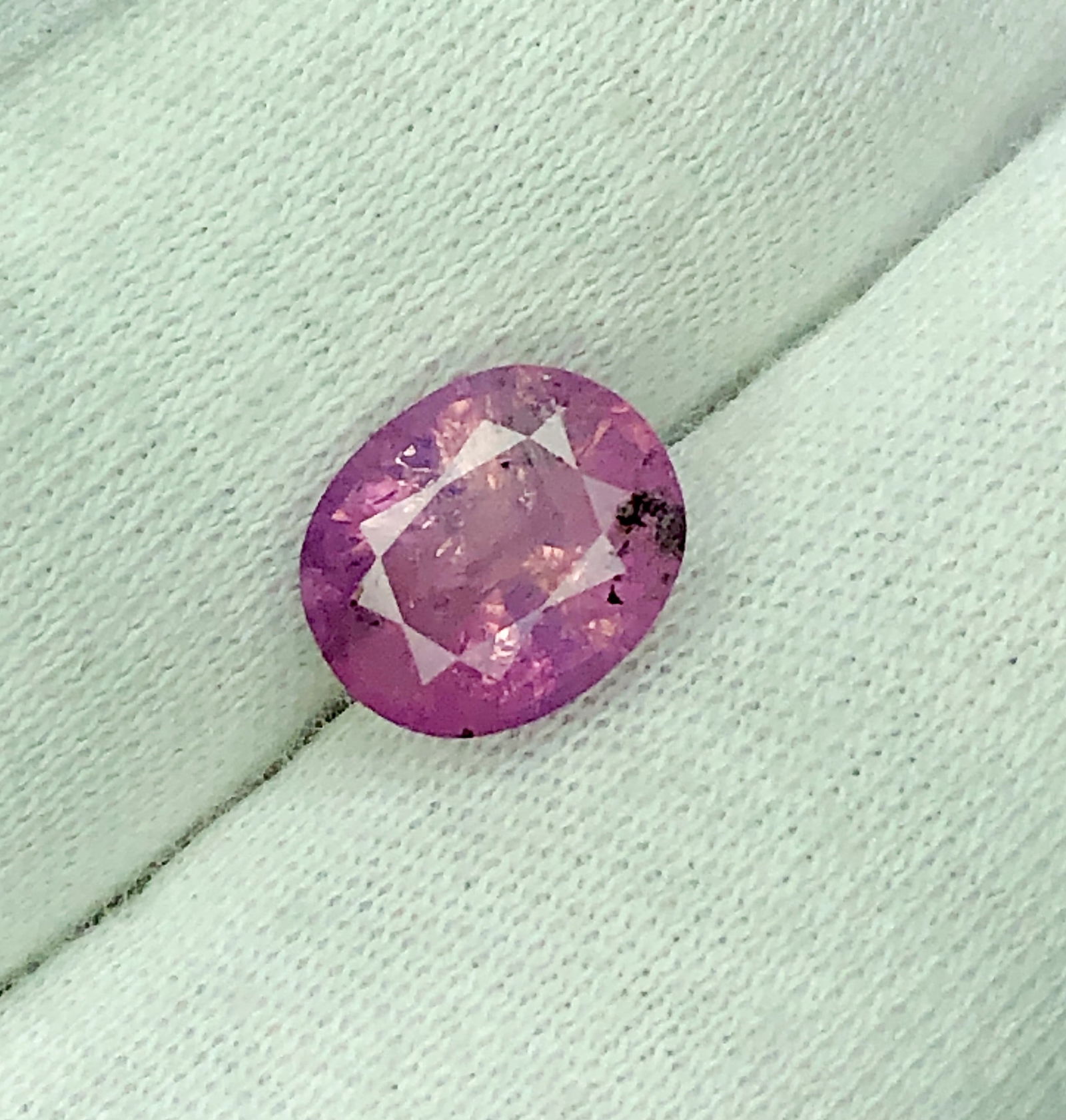 2.80 Carats Natural Pink Sapphire - 9X8X5 mm: 2.80 Carats Natural Pink Sapphire - 9X8X5 mm Choose design of your own and we will make it for youWe accept custom order in Sterling Silver, Gold and Platinum in WholeSale PriceColored Gems Diamonds a