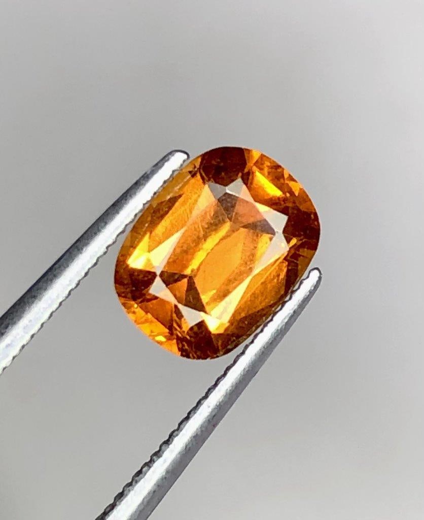 1.70 Carats Natural Hessonite Garnet Gemstone - 7X6X4 mm: 1.70 Carats Natural Hessonite Garnet Gemstone - 7X6X4 mm Shipping: