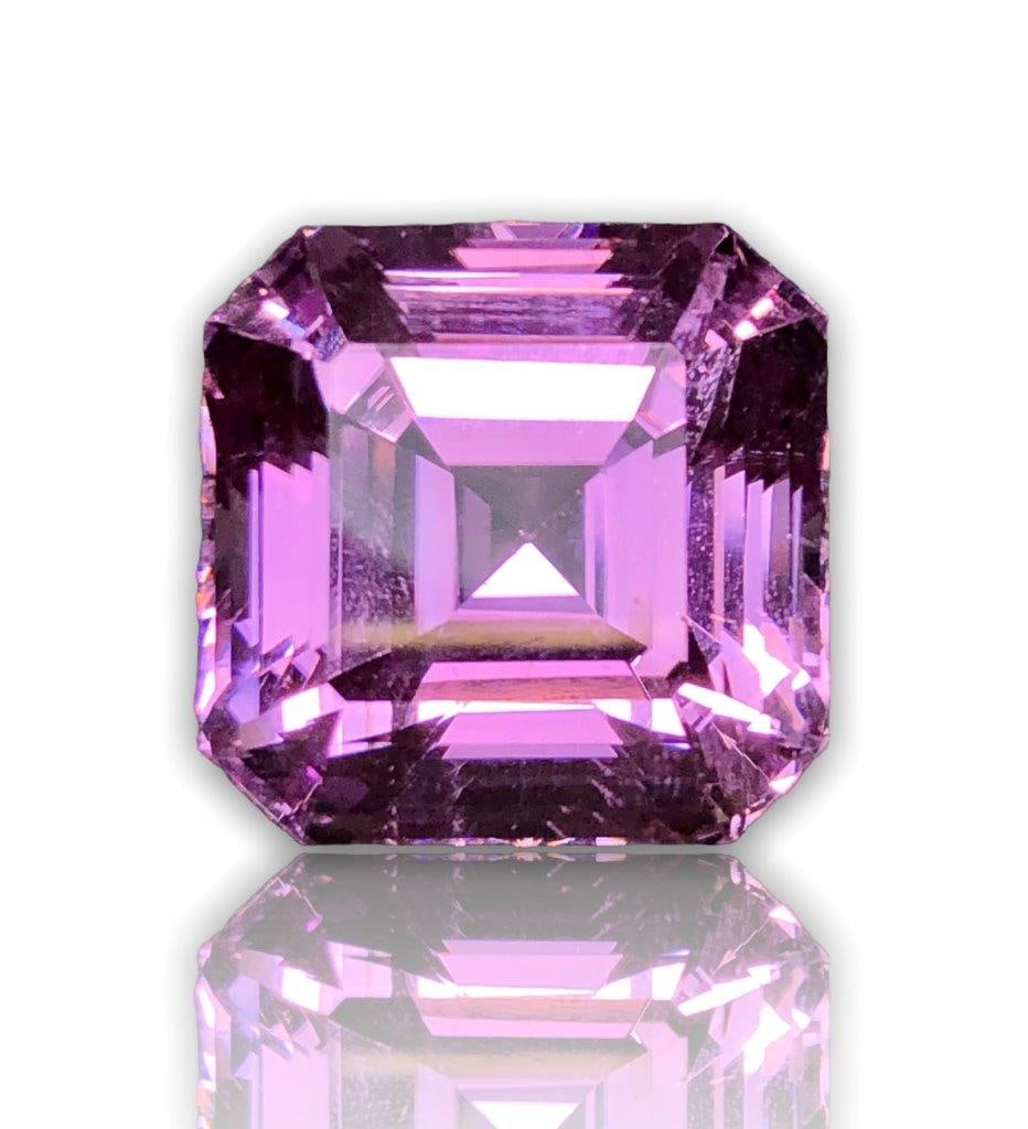 Perfect Asscher Cut Pink Kunzite For Necklace - 82 Carats: Perfect Asscher Cut Pink Kunzite For Necklace - 82 CaratsShipping Rate: $15.00 .shipping rates are determined by Parcel weight and destination.Combined shipping: We offer combine shipping on multiple
