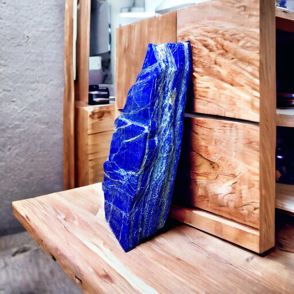 16.7 kg AAA+ Quality Self Standing Royal Blue Lapis Lazuli Polished Freeform Tumbled - 47.5X22X12 CM: 16.7 kg AAA+ Quality Self Standing Royal Blue Lapis Lazuli Polished Freeform Tumbled - 47.5X22X12 CM Shipping Rate: $150.00 .shipping rates are determined by Parcel weight and destination.Combined shi