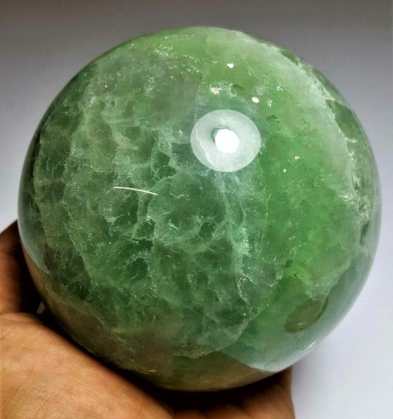 719 Grams Healing Fluorite Sphere - 4
