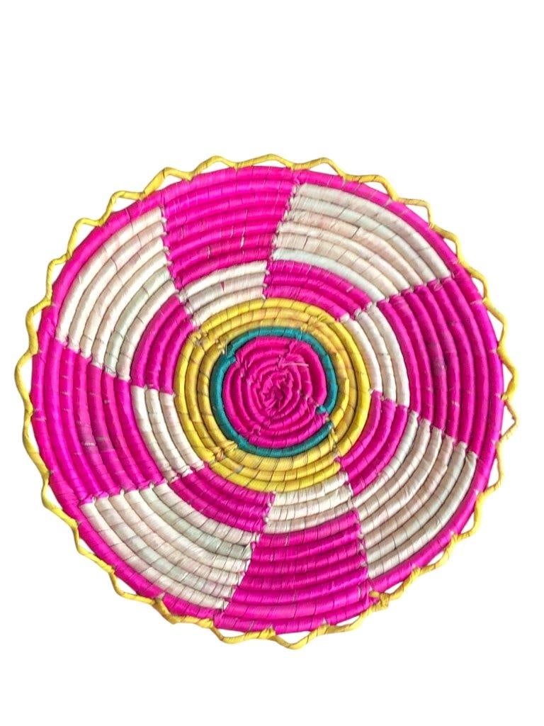 Hand-Woven Punjabi Bread Basket (12 inches, 110g) - Traditional Chapati Serving Mat (1 of 4)