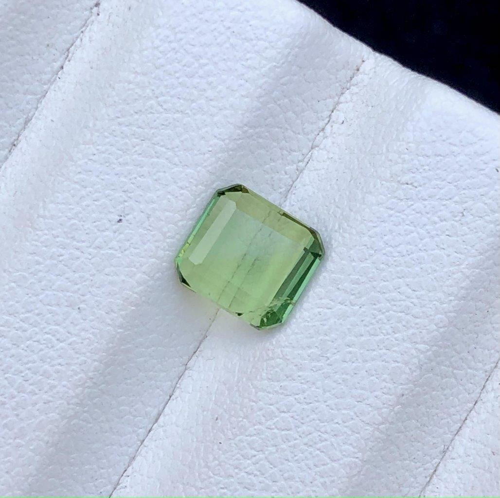 1.40 Carats Natural Green Tourmaline - 7X7X3 mm: 1.40 Carats Natural Green Tourmaline - 7X7X3 mm Shipping:
