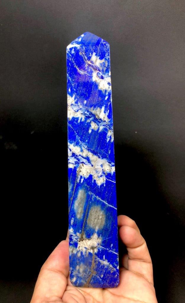 Amazing Lapis Lazuli Tower With Pyrite - 780 Grams: Amazing Lapis Lazuli Tower With Pyrite - 780 GramsShipping Rate: $65.00 .shipping rates are determined by Parcel weight and destination.Combined shipping: We offer combine shipping on multiple items p