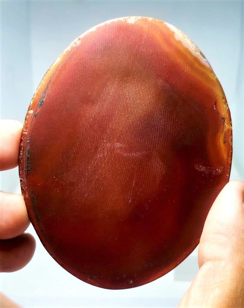 Natural Round Agate Slice - 3