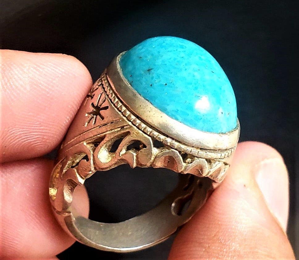 Beautiful Sterling Silver Torquoise Ring (1 of 4)