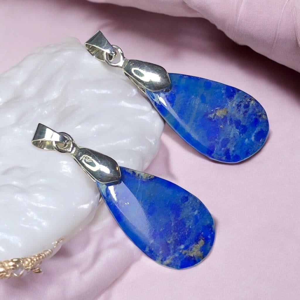 Lapis PAIRED PENDANTS: Lapis PAIRED PENDANTS Shipping:
