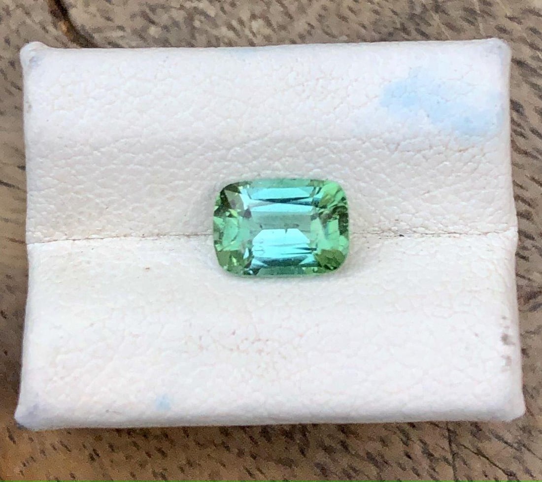 1.55 Carats Greenish Blue Tourmaline - 8X6X5 mm (1 of 3)