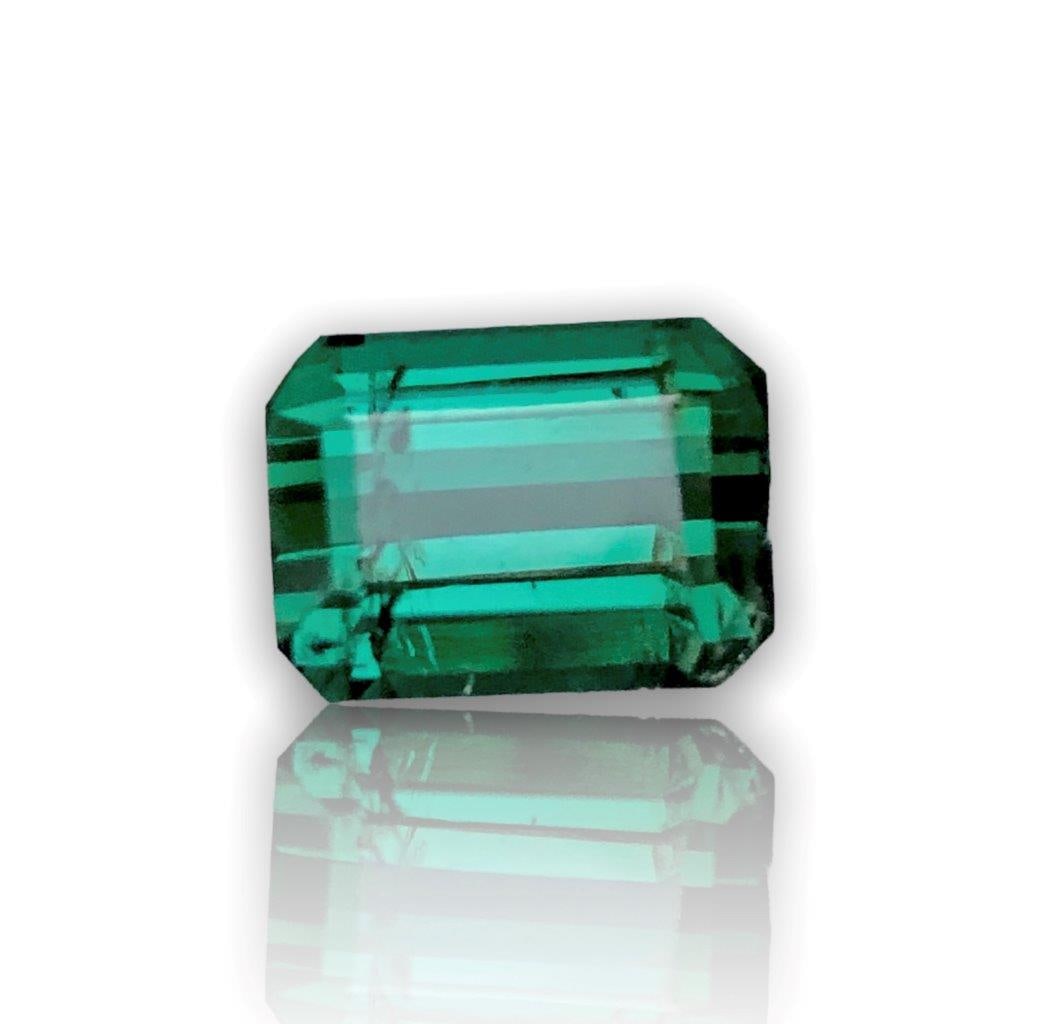 Greenish Blue Natural Tourmaline - 6.45 Carats - 12X9X8 mm (1 of 3)