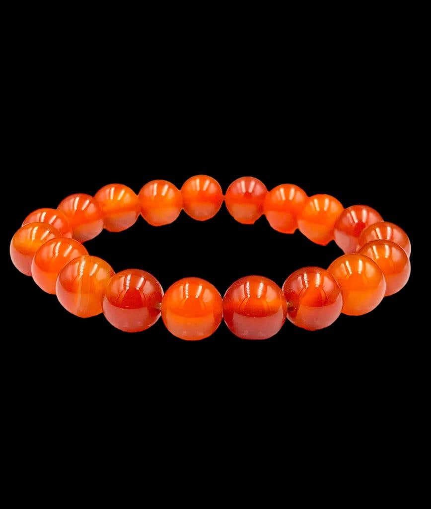 Honey Calcite Beaded Bracelet: Honey Calcite Beaded Bracelet Shipping: $23.00. Shipping rates are determined by Parcel weight and destination.