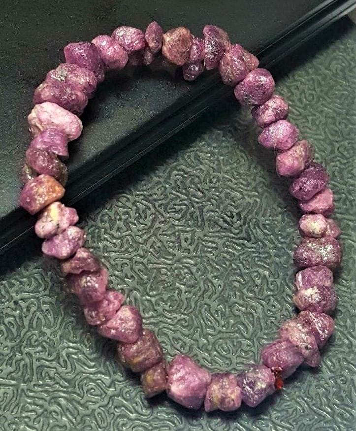 Ruby Beaded Bracelet (1 of 2)