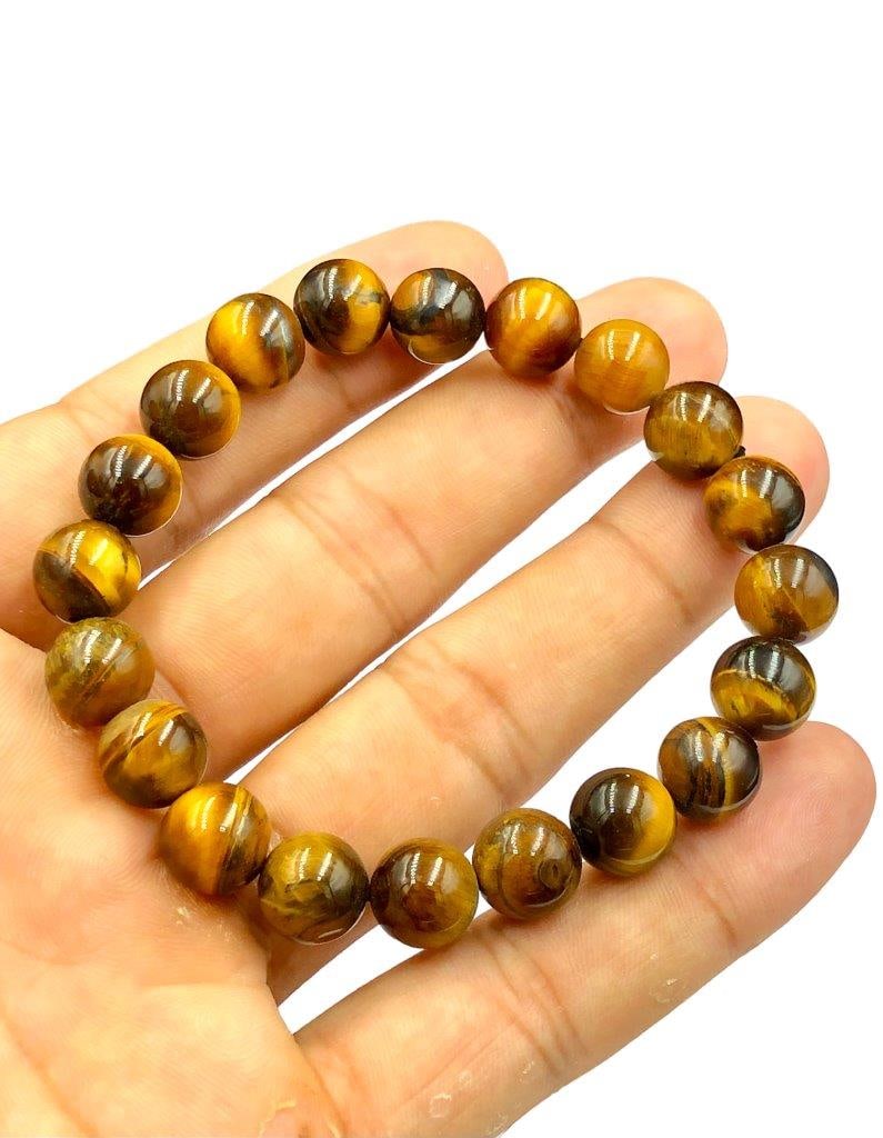 Tiger Eye Beaded Bracelet: Tiger Eye Beaded Bracelet Shipping:
