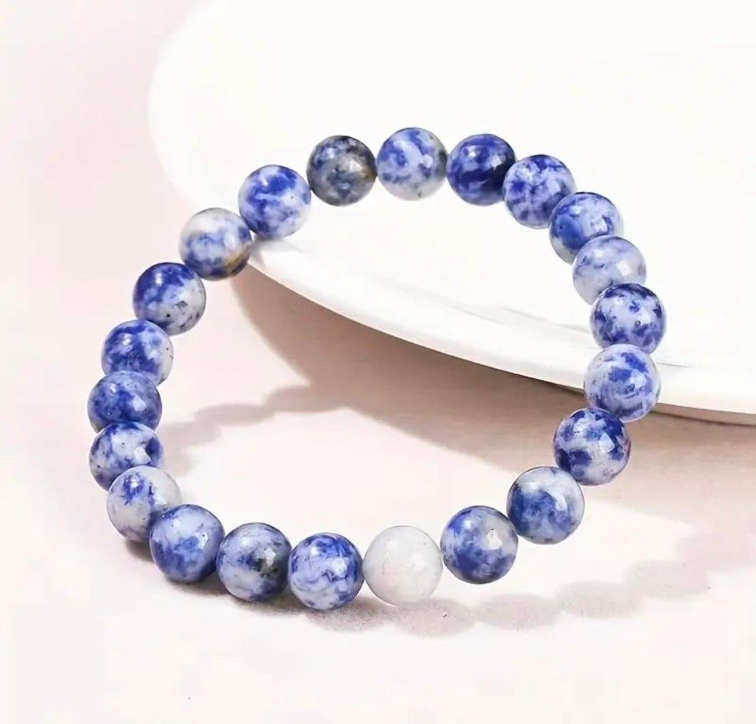 Best Quality Natural Sodalite Stretchable Bracelet: Best Quality Natural Sodalite Stretchable Bracelet Shipping: