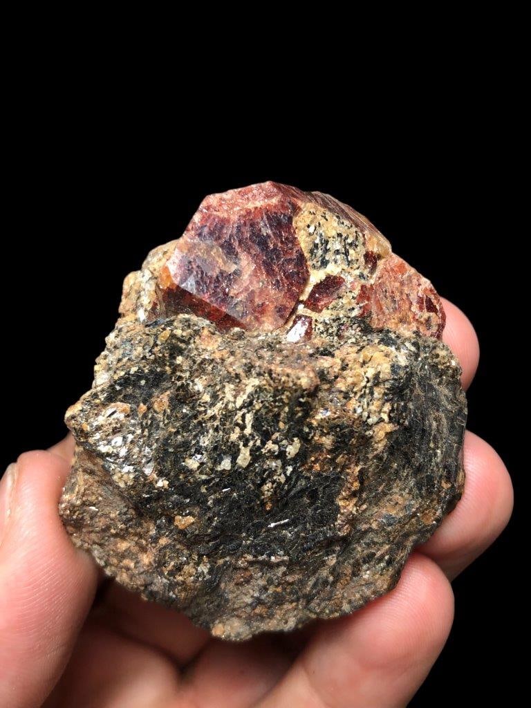 84.1 Grams Natural Zircon Crystal On Matrix - 52X47X26 mm: 84.1 Grams Natural Zircon Crystal On Matrix - 52X47X26 mmShipping Rate: $23.00 .shipping rates are determined by Parcel weight and destination.Combined shipping: We offer combine shipping on multiple