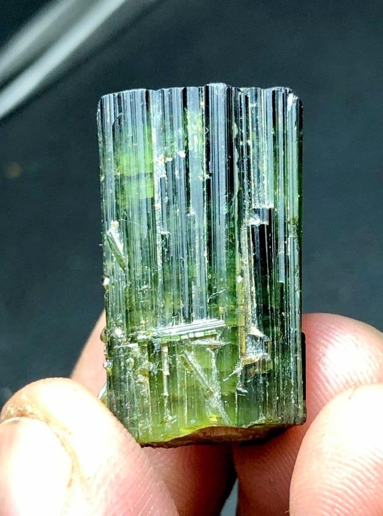 Terminated Green Tourmaline Crystal - 20 Grams: Terminated Green Tourmaline Crystal - 20 GramsShipping Rate: $23.00 .shipping rates are determined by Parcel weight and destination.Combined shipping: We offer combine shipping on multiple items purch