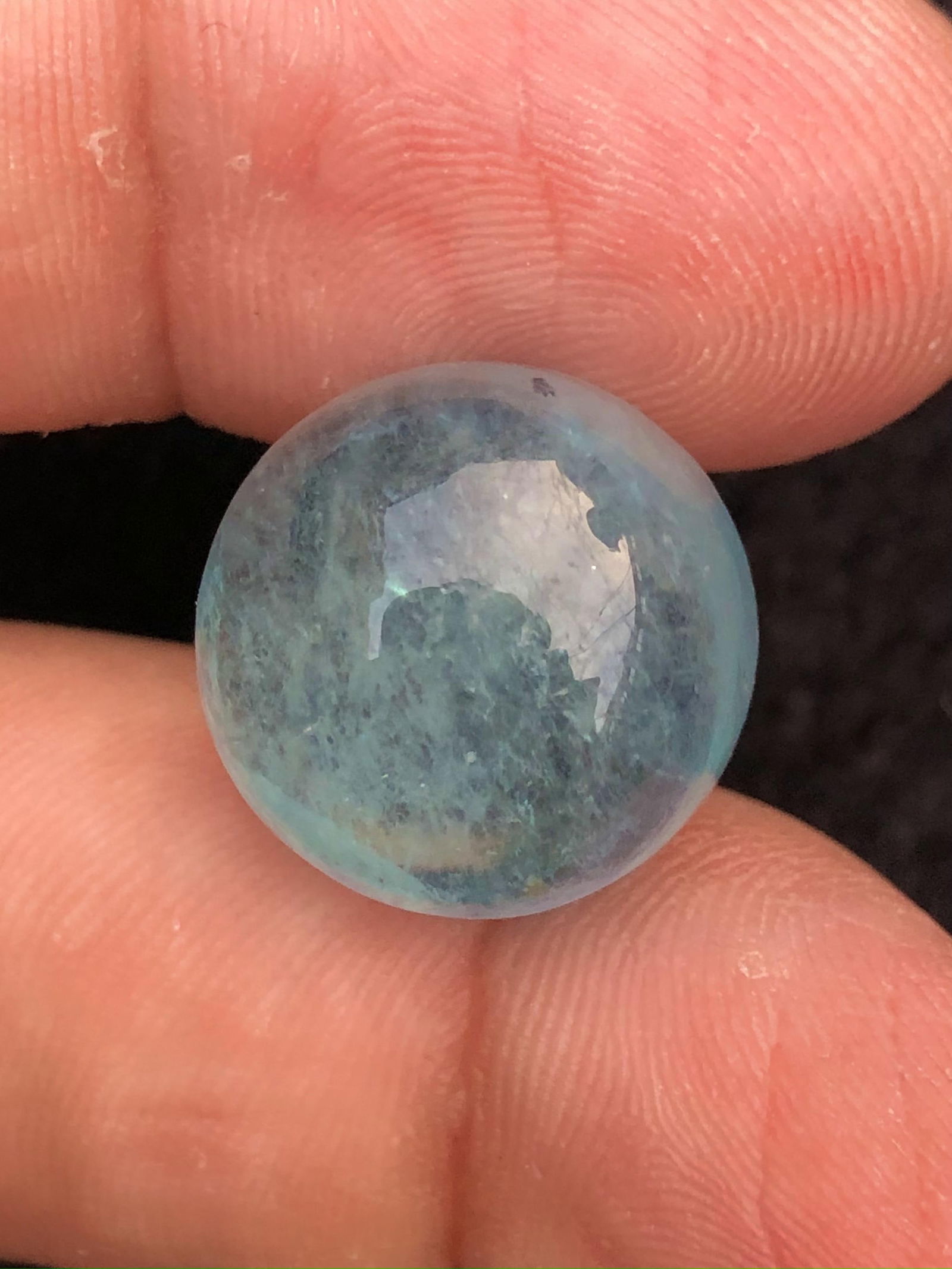 18.85 carats Beautiful Navy Blue Color Aquamarine Cabochon For Necklace , Top Quality Fine: 18.85 carats Beautiful Navy Blue Color Aquamarine Cabochon For Necklace , Top Quality Fine Aquamarine Cab For Jewelry - 15X15X9 mmShipping Rate: $15.00 .shipping rates are determined by Parcel weight